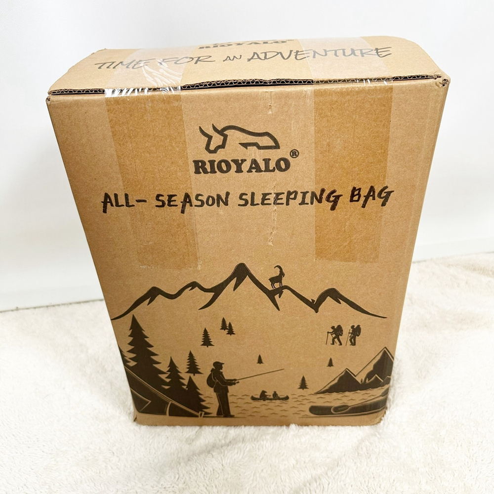 0 Degree Winter Sleeping Bags Adults Camping 450GSM Temp Range 5F–32F Rioyalo